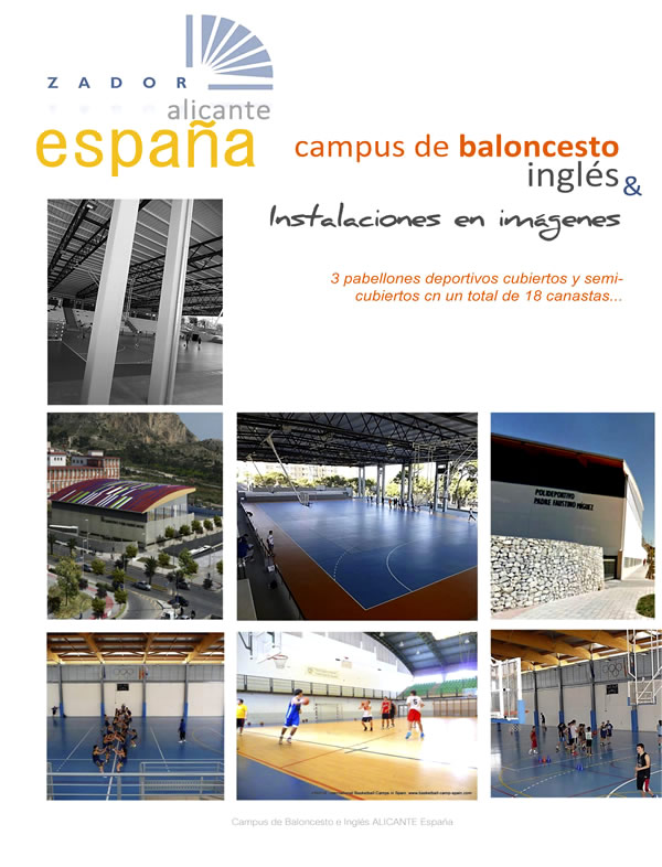 Canchas Campus Baloncesto inglés Alicante España